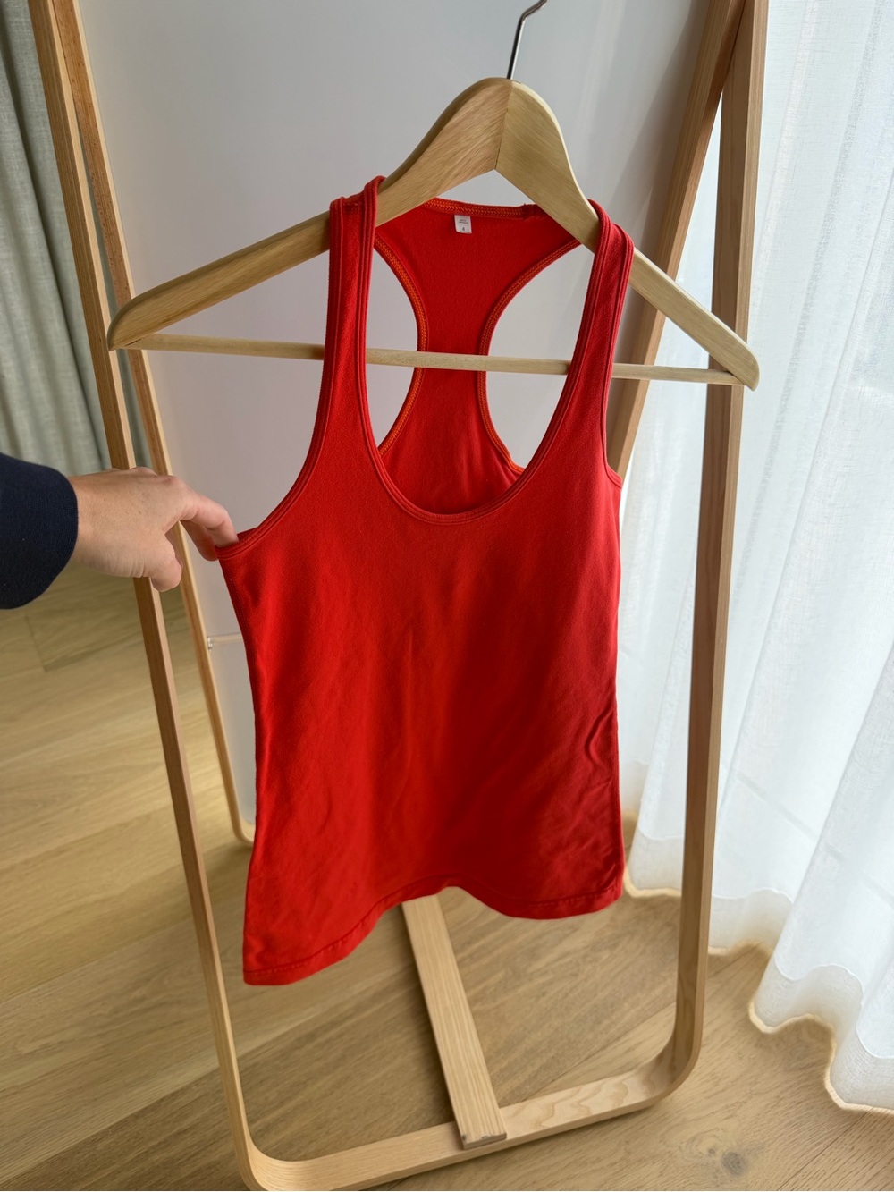 Lululemon Hip-Length Racerback Tank
Size 4, red